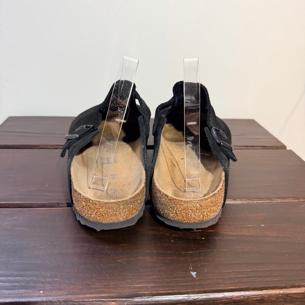 Birkenstock Boston Soft Footbed Clogs Size 40 Women's 9 Black Suede Leather - Picture 6 of 8
